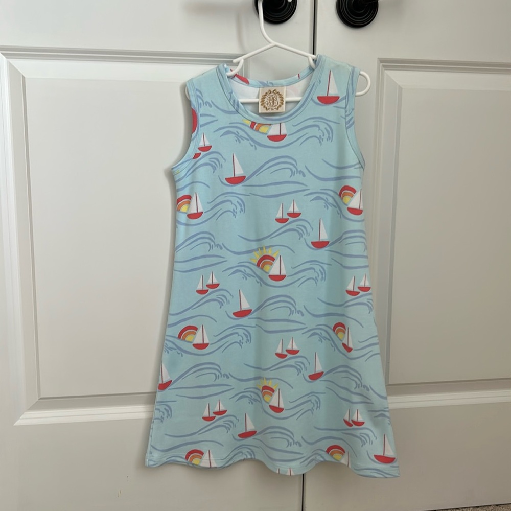 Beaufort Bonnet Company girls sailboat dress. Never worn! Size 8
